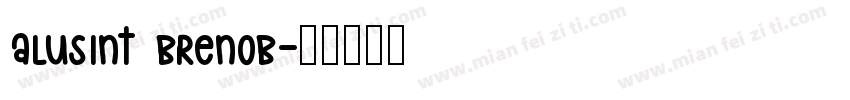 alusint brenob字体转换